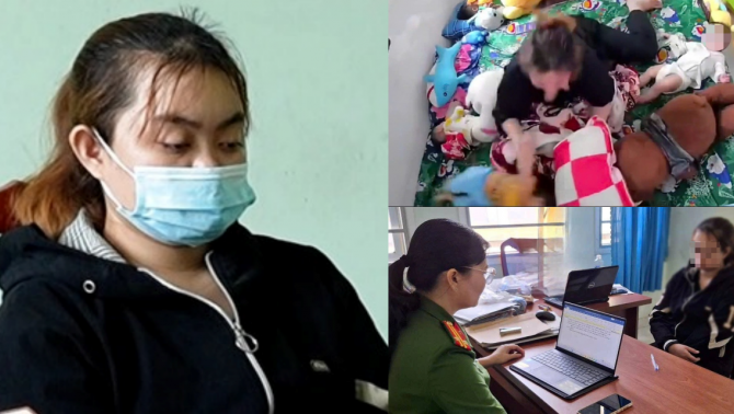 Lời khai máu lạnh của bảo mẫu tát trẻ 2 tuổi tới tấp ở Tiền Giang, sức khỏe bé hiện ra sao?