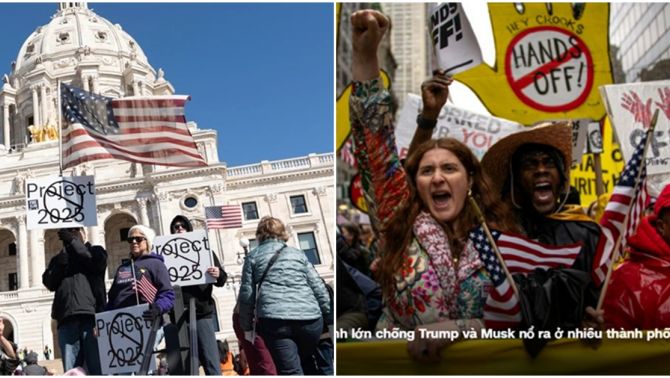 Hàng triệu người biểu tình phản đối ông Donald Trump và tỷ phú Elon Musk