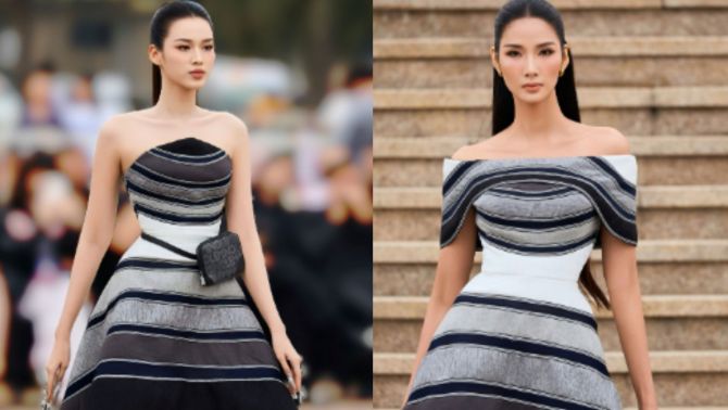 Hoàng Thùy - Đỗ Hà đọ dáng trên sàn catwalk 'khó nhằn', netizen tranh luận ai đỉnh hơn?