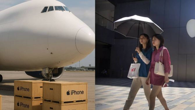 Apple vội vã đưa máy bay chở iPhone từ 2 quốc gia này sang Mỹ để 'lánh nạn' thuế nhập khẩu 