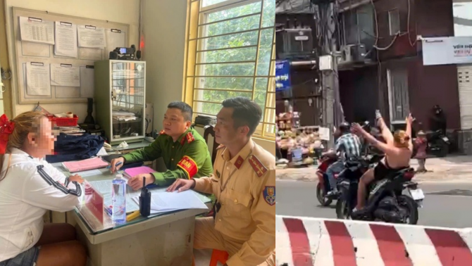 Danh tính cô gái mặc yếm, thả 2 tay rồi làm xiếc khi lái xe máy, công an tiết lộ thông tin gây bất ngờ