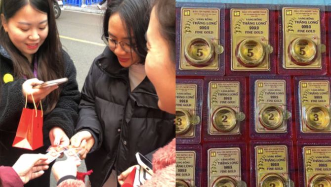 Giá vàng chốt phiên hôm nay 14/4: Vẫn tăng ‘ngùn ngụt’, người dân cười tươi rói trước ‘sắc xanh’ bảng giá  