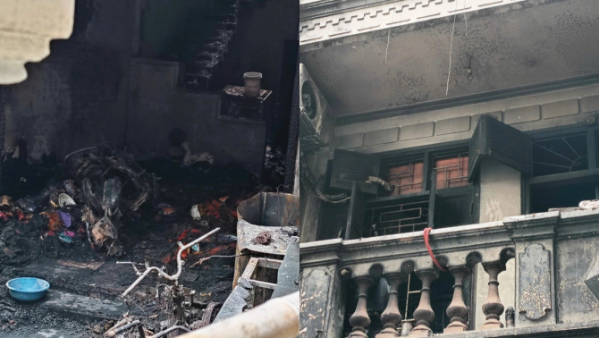 Nhân chứng kể khoảnh khắc gào thét trong đám cháy 2 người chết ở Hà Nội, lửa bốc lên từ đâu?