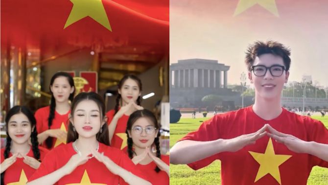 Trend mới 'đổ bộ', người người nhà nhà đồng loạt diện áo đỏ lên sóng Tiktok