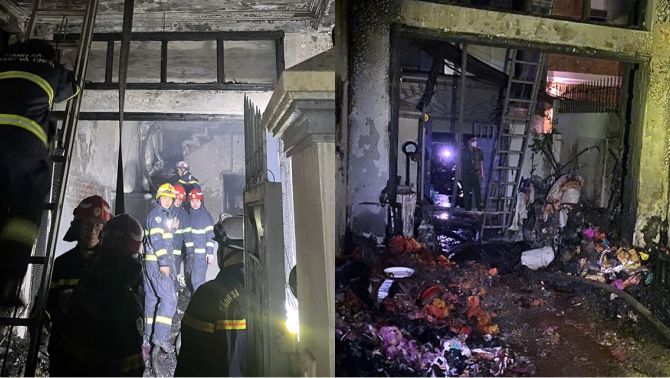 Hiện trường kỳ lạ vụ cháy ở Trung Liệt khiến 2 người mất, nạn nhân nữ quay lại lấy tài sản nên tử vong? 