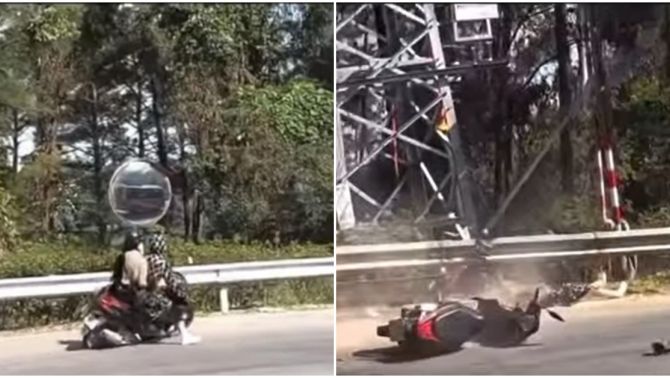 Đoạn clip 2 cô gái đổ đèo Tam Đảo đang gây ám ảnh nhất lúc này