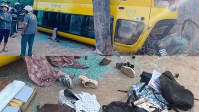 Nguy kịch: Hàng loạt em học sinh phải nhập viện cấp cứu trong vụ lật xe ô tô đưa đón sáng nay