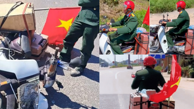 CĐM thót tim nhận tin cựu chiến binh U80 đi xe máy vào TP.HCM xem diễu binh gặp sự cố trên đường