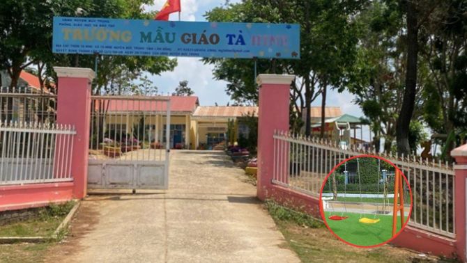 Lâm Đồng: Giáo viên bàng hoàng chứng kiến cảnh học sinh tử vong sau khi bị xích đu đè lên người