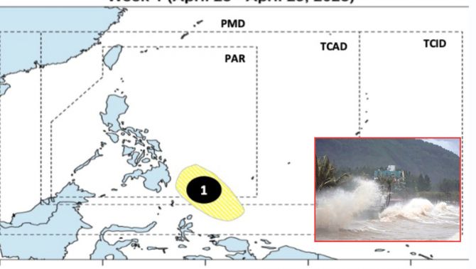 Áp thấp gần Biển Đông xuất hiện cuối tháng 4: Dự báo hướng di chuyển và khả năng mạnh lên thành bão