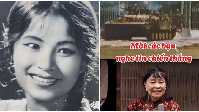 ‘Bản tin chiến thắng 30/4/1975’ và giọng đọc huyền thoại đầy tự hào của  NSƯT Kim Cúc ở tuổi 81
