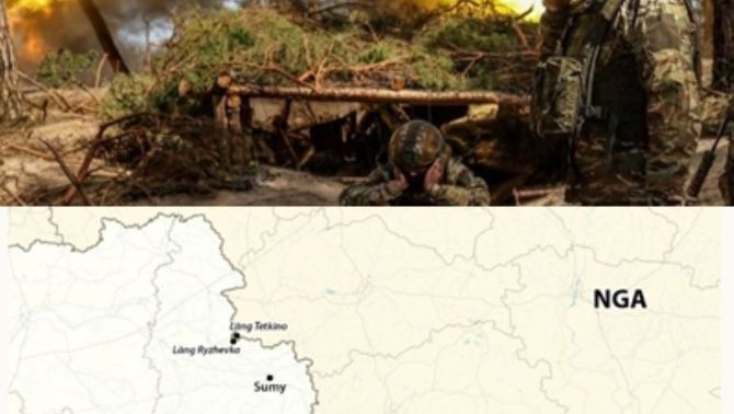 Sau khi lấy lại Kursk, Nga bất ngờ 'quay ngoắt' tấn công vào vùng biên giới Sumy của Ukraine 