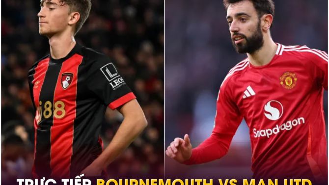 Trực tiếp bóng đá Bournemouth vs MU, 20h ngày 27/4 - Link xem Ngoại hạng Anh K+ FULL HD