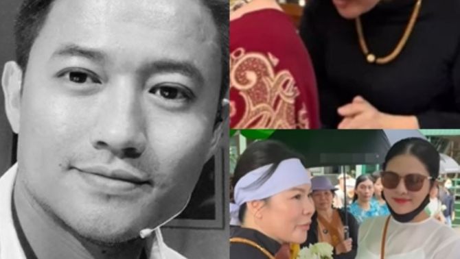 Thái độ 'khó hiểu' của vợ Quý Bình sau lễ thủy táng chồng, bị CĐM bóc mẽ chỉ vì một hành động 