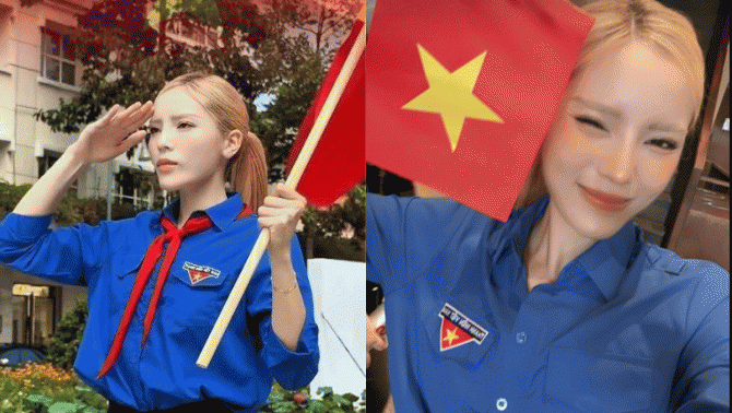 HH Kỳ Duyên chính thức lên tiếng khi bị nói thiếu hiểu biết vì diện áo đoàn viên cùng khăn quàng đỏ