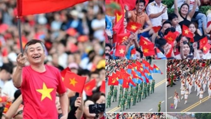 Cận cảnh những hình ảnh đẹp hiếm có trong 'concert quốc gia' - lễ diễu binh sáng nay 30/4/2025