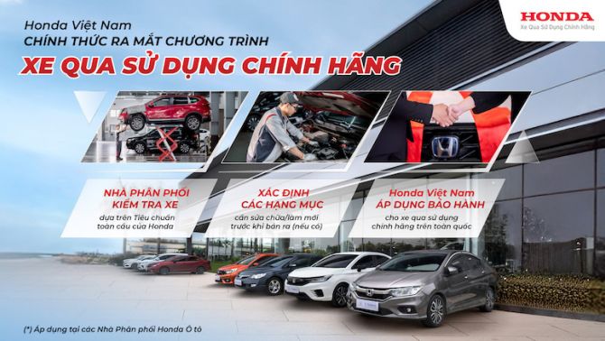 Honda VN ra mắt Chương trình Xe qua sử dụng chính hãng và Chương trình Bảo hiểm Thương hiệu Honda