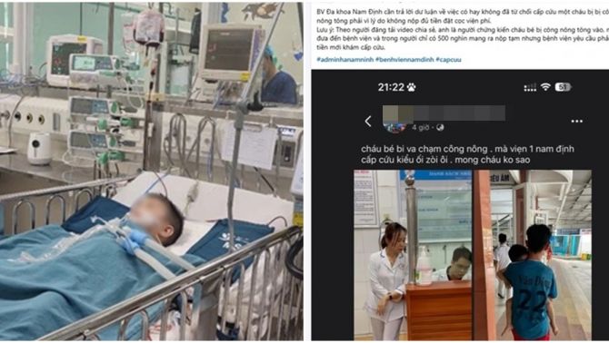 Tình hình hiện tại của bé trai 4 tuổi trong vụ ‘nộp đủ tiền mới cấp cứu’ ở Nam Định