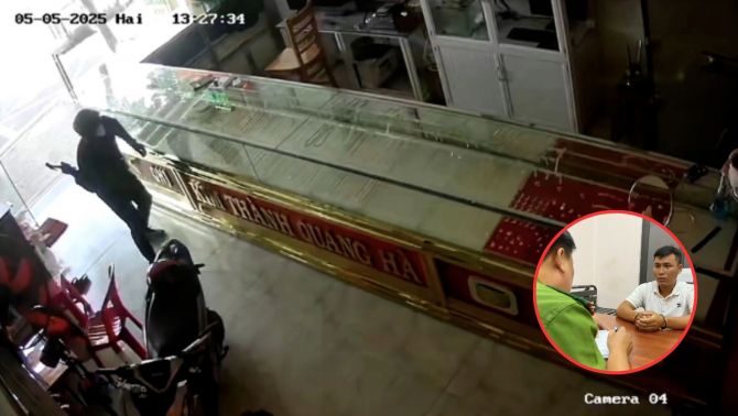 Từ manh mối chiếc găng tay đẫm máu, công an đã làm rõ vụ cướp tiệm vàng đầy liễu lĩnh