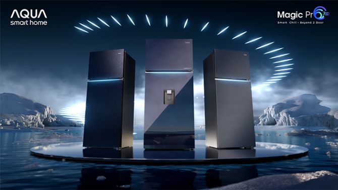 Aqua ra mắt tủ lạnh tích hợp tính năng 'lấy nước ngoài' đặc quyền tại Điện Máy Xanh