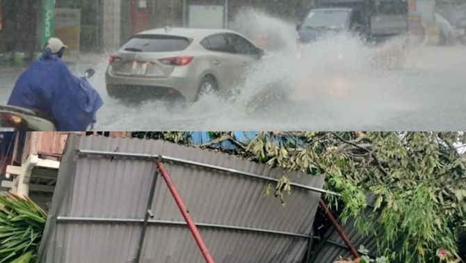 Nóng: Mưa lớn khiến nhiều khu dân cư ngập úng, một người bị mất tích nghi do nước cuốn trôi