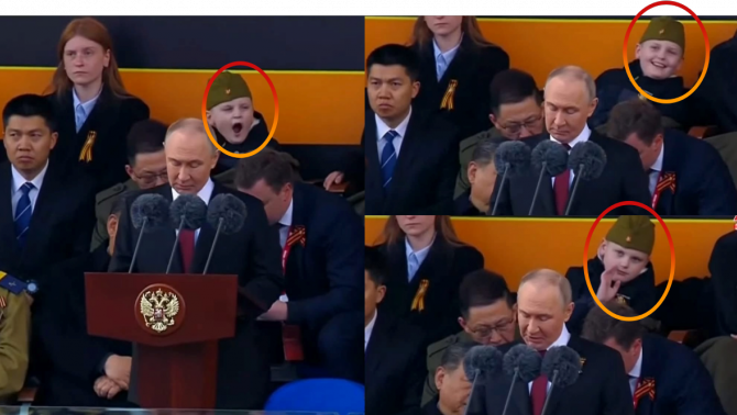 Cậu bé ngồi sau Tổng thống Nga trong lễ duyệt binh, chiếm spotlight của ông Putin vì loạt 'tiểu phẩm' là ai?