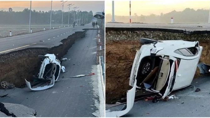 NÓNG nhất Tây Ninh lúc này: Sập mặt cầu Hòa Bình vừa khánh thành, ‘nuốt chửng’ ô tô và xe máy đang lưu thông 