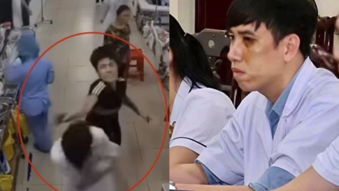 CĐM vừa xót xa vừa 'ứa gan' nhìn hình ảnh nam điều dưỡng mặt tím bầm nhận lời xin lỗi muộn màng 