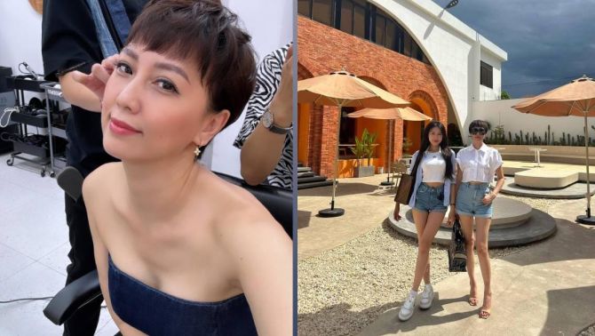 Nhan sắc U50 'lão hóa ngược' của mẹ vợ Đoàn Văn Hậu, nhìn qua tưởng gái đôi mươi