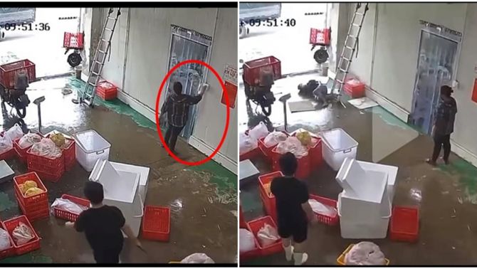 Chồng đang vệ sinh máy lạnh, vợ bật cầu giao suýt đoạt mạng chồng, thái độ ‘lạ’ của người vợ gây xôn xao?