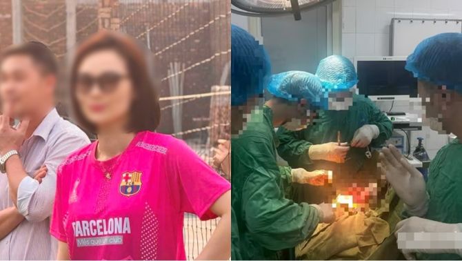 Nóng: Người đàn ông lao vào trường tiểu học rồi điên cuồng đâm dao vào vợ, nguyên nhân ra tay là gì?