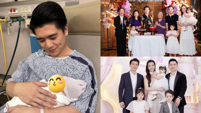 Con trai bầu Hiển đón em bé thứ 3, dân mạng xôn xao vì danh tính người sinh con cho vị thiếu gia