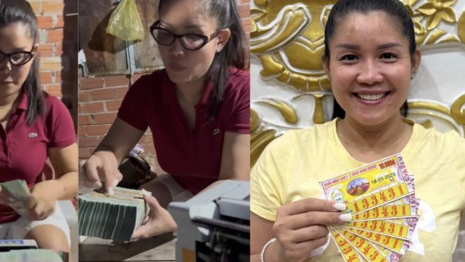 'Vét sạch ví' lấy 30.000 đồng mua vé số, đôi vợ chồng được 'ông bà độ' trúng ngay độc đắc đổi đời