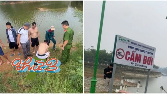 Xôn xao hiện trường 3 sinh viên 1 trường đại học lớn rủ nhau tắm ở khu vực cấm khiến 2 người tử vong