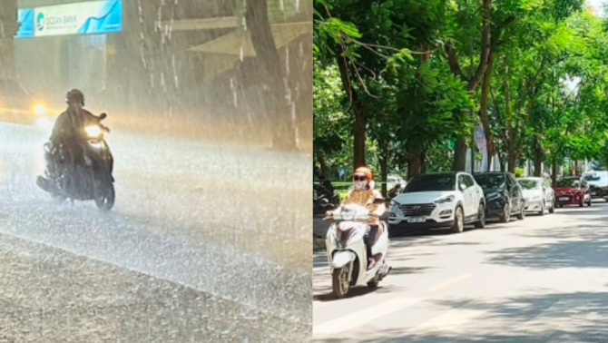 Thời tiết miền Bắc ‘trở mặt’: Liên tục gián đoạn bởi mưa, nắng xuất hiện thất thường