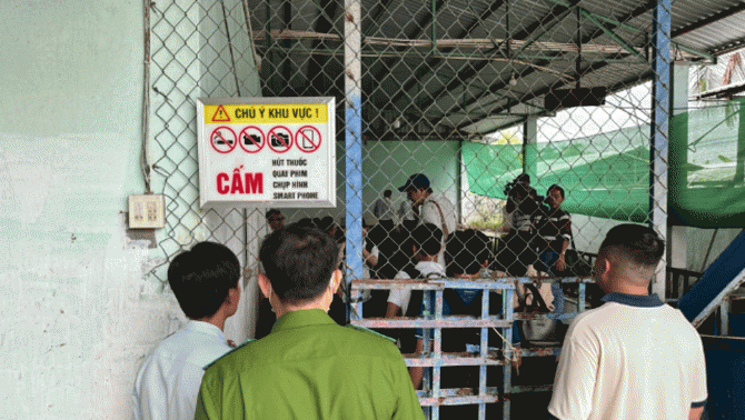 Loạt ảnh lực lượng chức năng kiểm tra lò giết mổ heo gia công cho Công ty C.P Việt Nam tại Hậu Giang