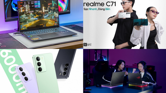 Tin công nghệ trưa 3/6: Bảng giá điện thoại Nokia, ASUS Gaming V16 ra mắt, Realme C71 và C73 ra mắt, ASUS RTX 50 mở bán
