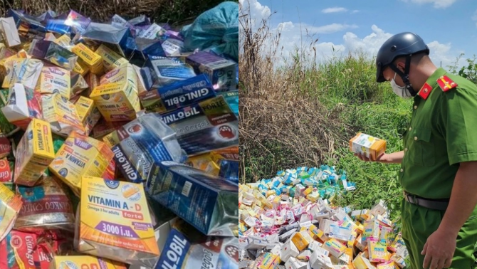 Nguồn gốc 50kg thuốc, thực phẩm chức năng bị đổ trộm ở TP.HCM, liên quan vụ hàng giả chấn động?