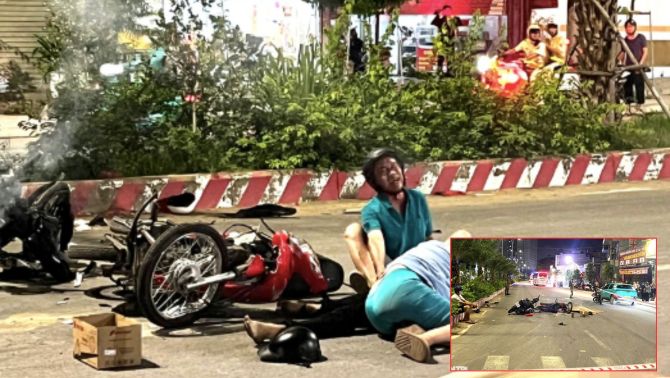 Vụ tai nạn ở Bình Dương: Cha mẹ đau đớn ôm thi thể con giữa đêm, hé lộ ảnh hiện trường tang thương