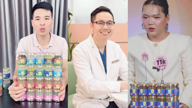 Lê Anh Nuôi, bác sĩ Cung và Phạm Thoại từng bán yến sào 10-20 nghìn/hũ, quảng cáo có 50% yến tươi