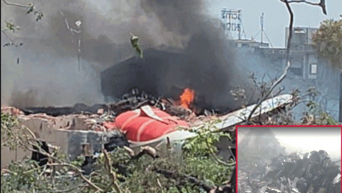 Clip máy bay ‘chở hơn 240 người’ ở Ấn Độ rơi và cuộc gọi khẩn cấp trước khi xảy ra sự cố kinh hoàng