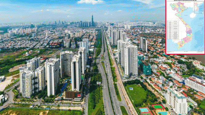 Công bố bản đồ chi tiết về 34 tỉnh, thành mới của Việt Nam: Ranh giới, diện tích tự nhiên, dân số