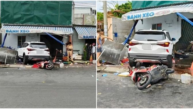 Kinh hoàng clip ô tô phóng như ‘tên bắn’ hất văng xe máy, lao vào nhà dân khiến 3 người thương vong