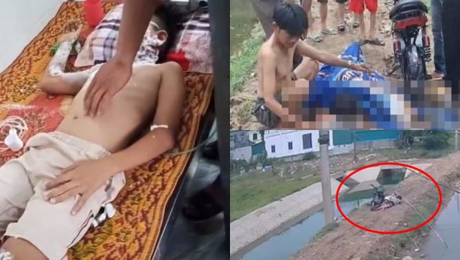 Clip khoảnh khắc 3 học sinh ở Nghệ An bị điện giật khi lấy diều khiến CĐM ám ảnh