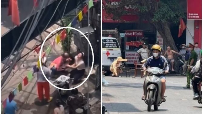 Vụ cháu bé 5 tuổi bị xe tải cán ở Vĩnh Hưng, Hà Nội: Xót xa hình ảnh người bố ôm con khóc nức nở 