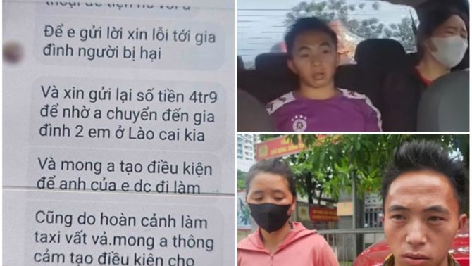 Lộ đoạn tin nhắn gây phẫn nộ từ người nhà tài xế taxi chém 4,2 triệu đồng của người vùng cao