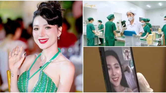 Clip Ngân Collagen ‘họp online’ với nhà máy sản xuất ở Hà Nội ‘gây bão’, CĐM mỉa mai ‘làm màu hơn Đoàn Di Băng’