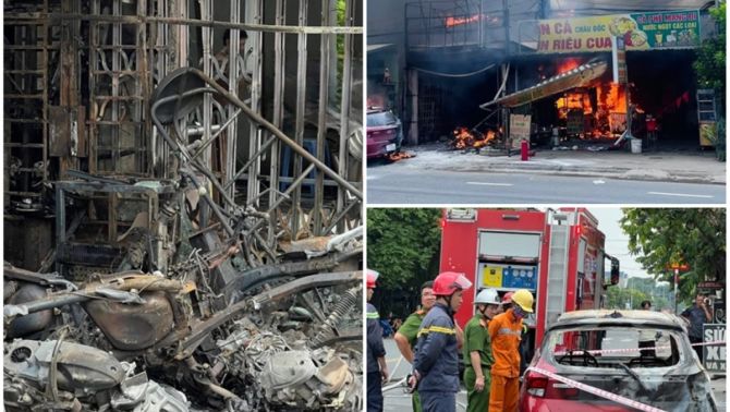 Cãi nhau với vợ ở quán gội đầu, người đàn ông châm xăng phóng hỏa: Nhiều tài sản giá trị bị cháy rụi