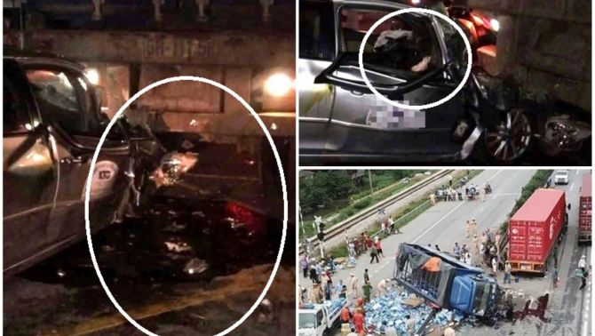 Ô tô con và xe đầu kéo đâm thẳng vào nhau: Cháu bé 13 tuổi trong gia đình 5 người tử vong