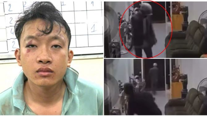 Camera ghi lại hành động liều lĩnh của hung thủ sát hại dã man chủ tiệm tạp hóa ở Đồng Nai sau 3h gây án 